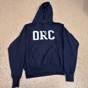 Vintage Champion Reverse Weave Sweatshirt Hoodie Adult Small ORC Blue